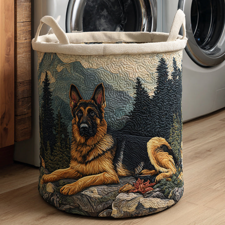 German Shepherd // Quilted Basket