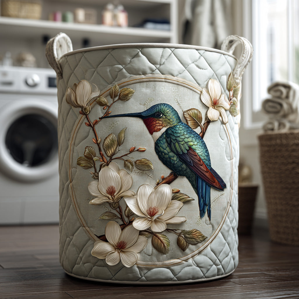 Hummingbird in Lace Quilted Basket │ B1G1