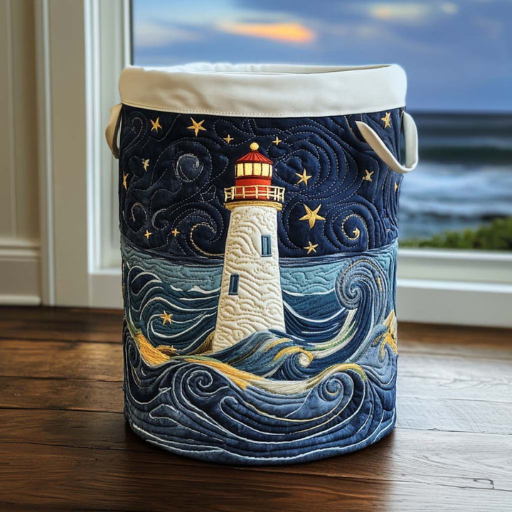 Lighthouse at Dusk Quilted Basket │ B1G1