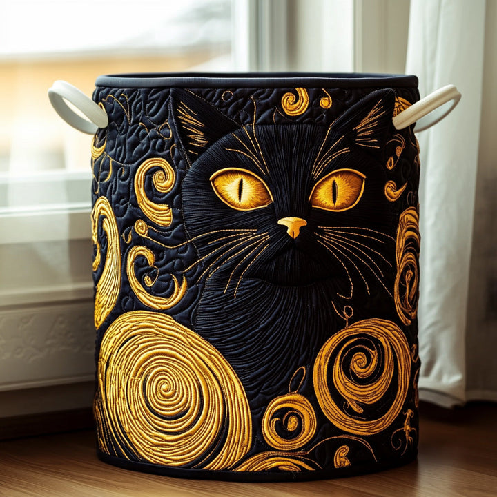 Midnight Whiskers / Quilted Basket