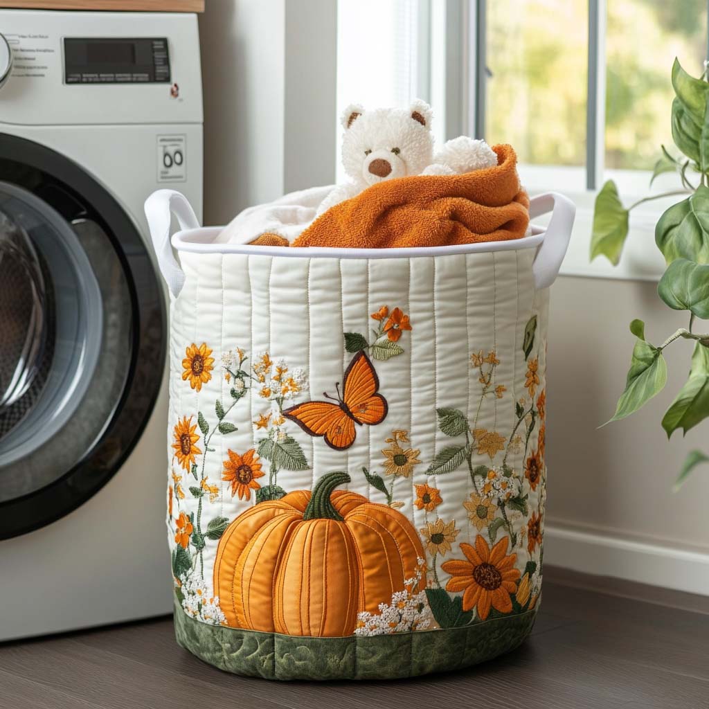Morning Pumpkin // Quilted Basket