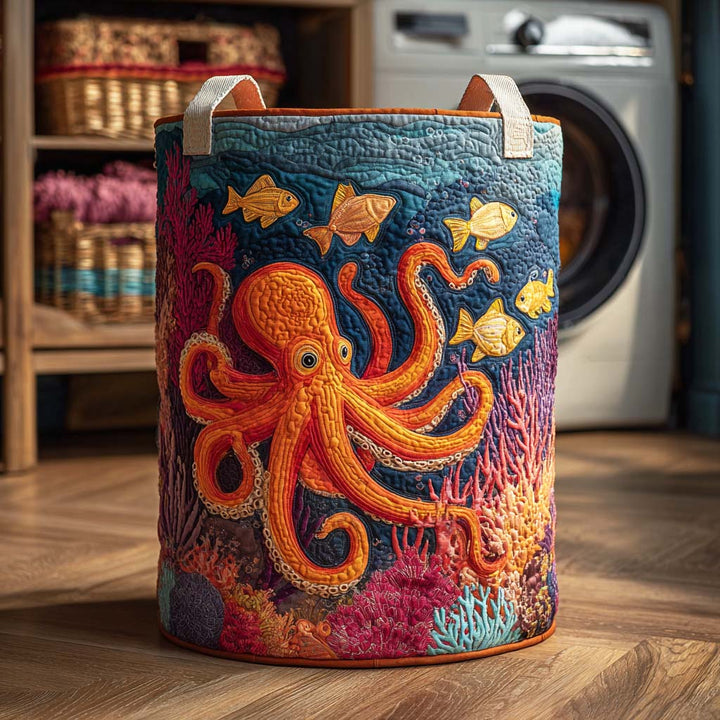 Mystical Octopus / Quilted Basket