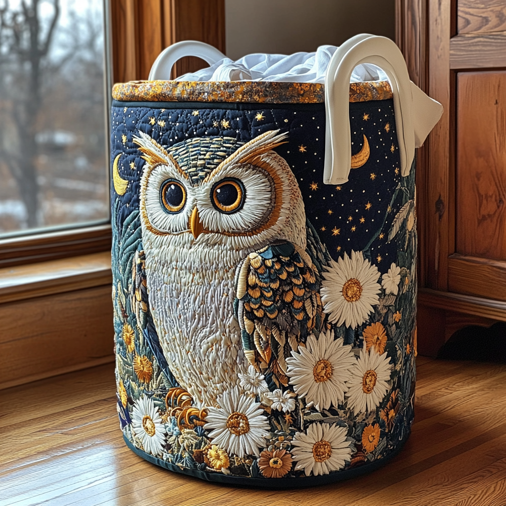 Owls // Quilted Basket