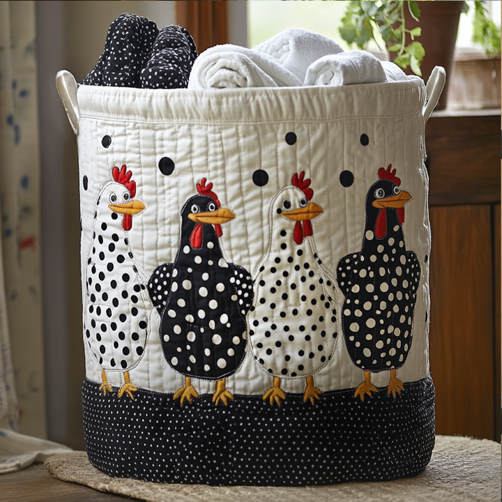 Polka Dots / Quilted Basket