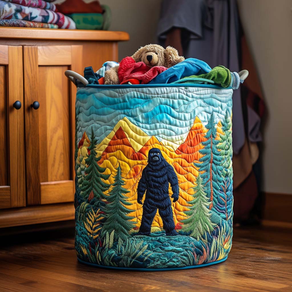 Sasquatch from the Mountains / Quilted Basket