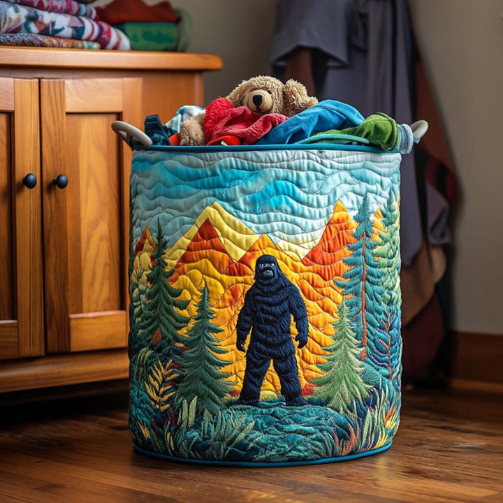 Sasquatch from the Mountains / Quilted Basket