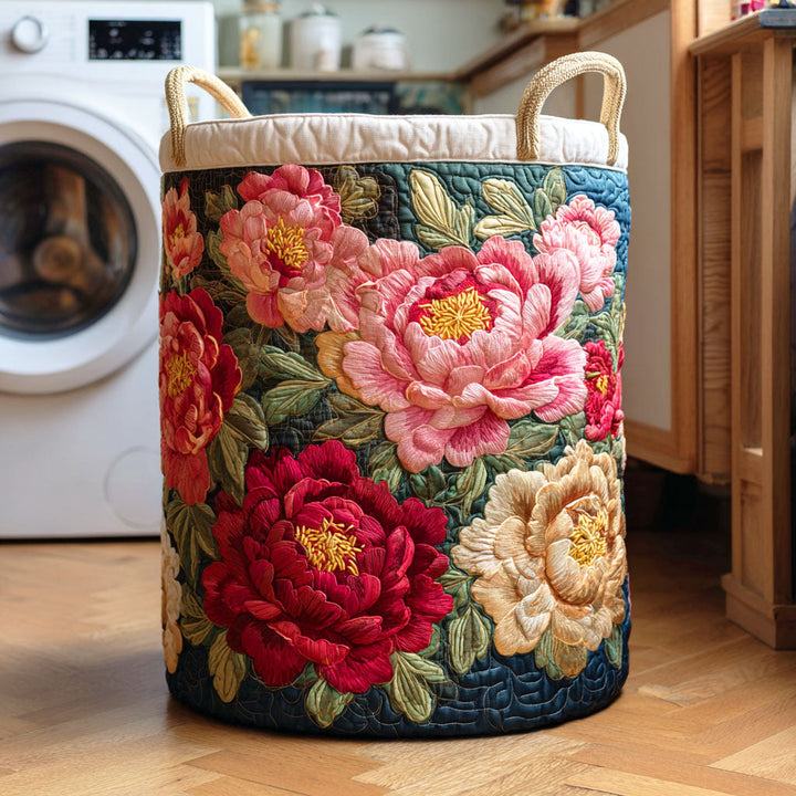 Scarlet Blossom / Quilted Basket