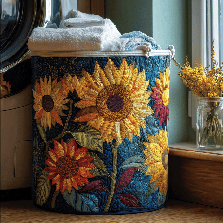 Sunny Flowers / Quilted Basket