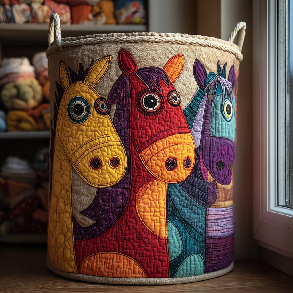 Timeless Horse Quilted Basket │ B1G1