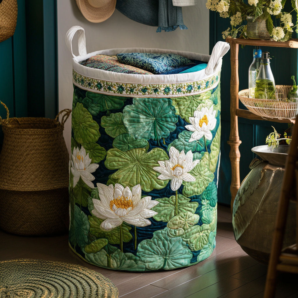 Water Lily Pond // Quilted Basket