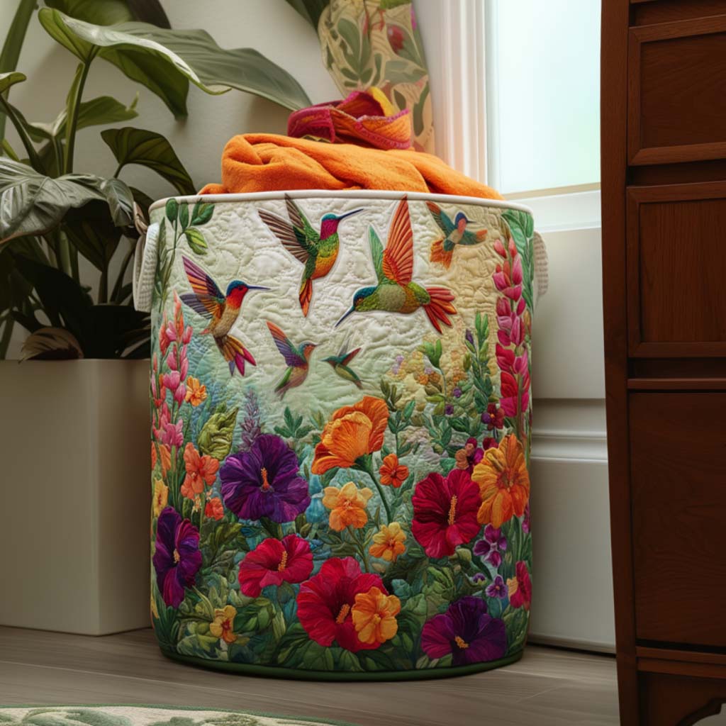 Wings and Flowers // Quilted Basket