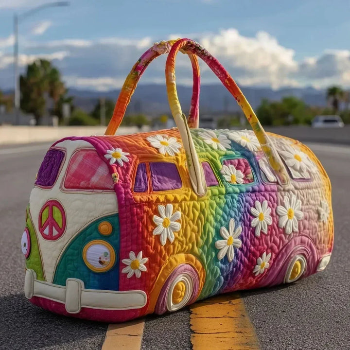 Ielle™ - Adjustable Strap Quilted Travel Duffle Bag