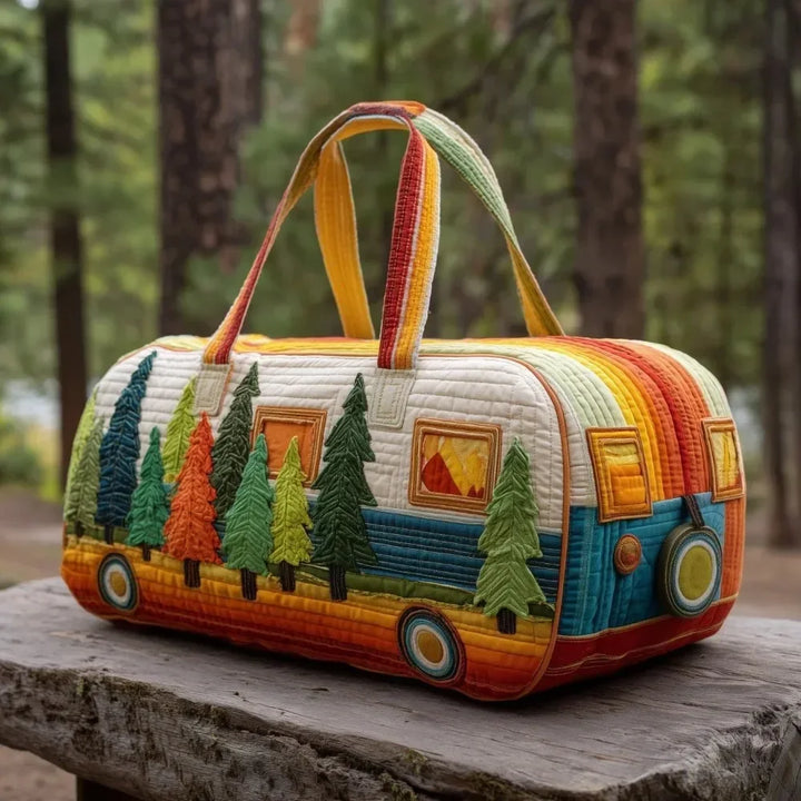 Ielle™ - Adjustable Strap Quilted Travel Duffle Bag
