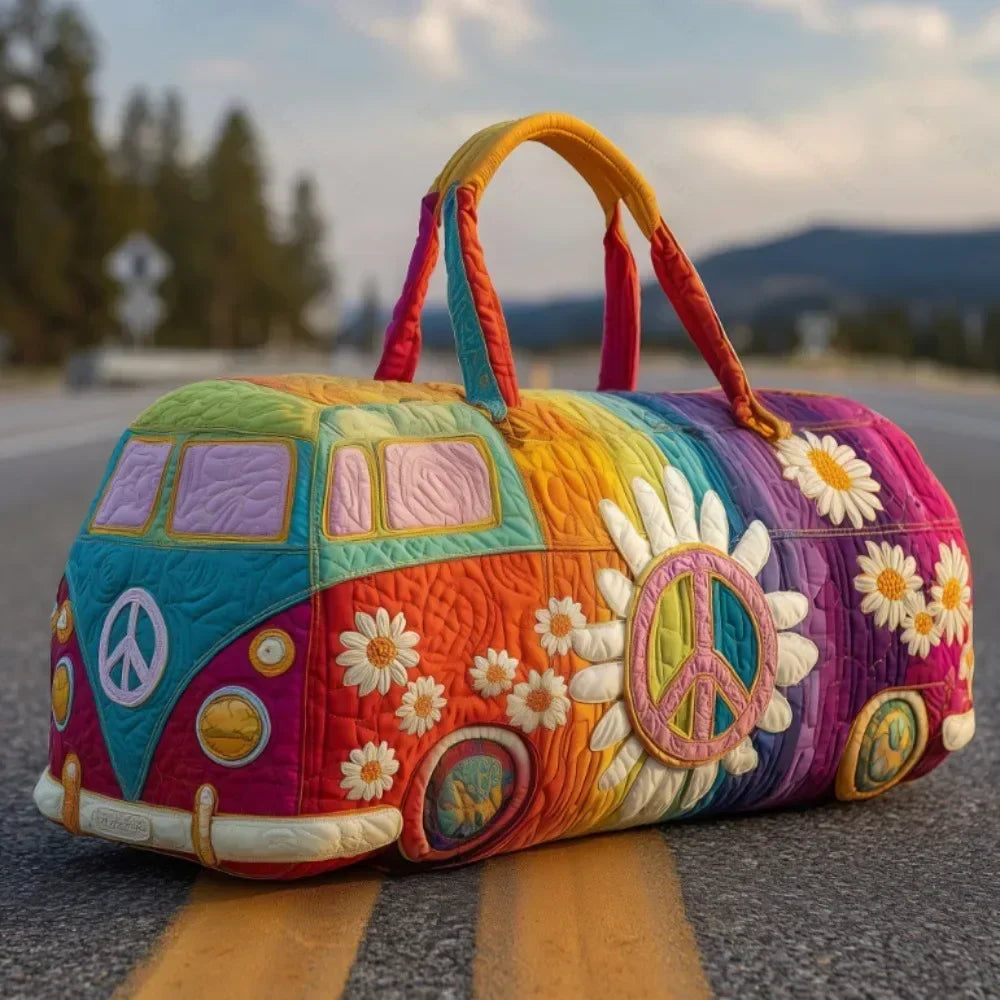 Ielle™ - Adjustable Strap Quilted Travel Duffle Bag