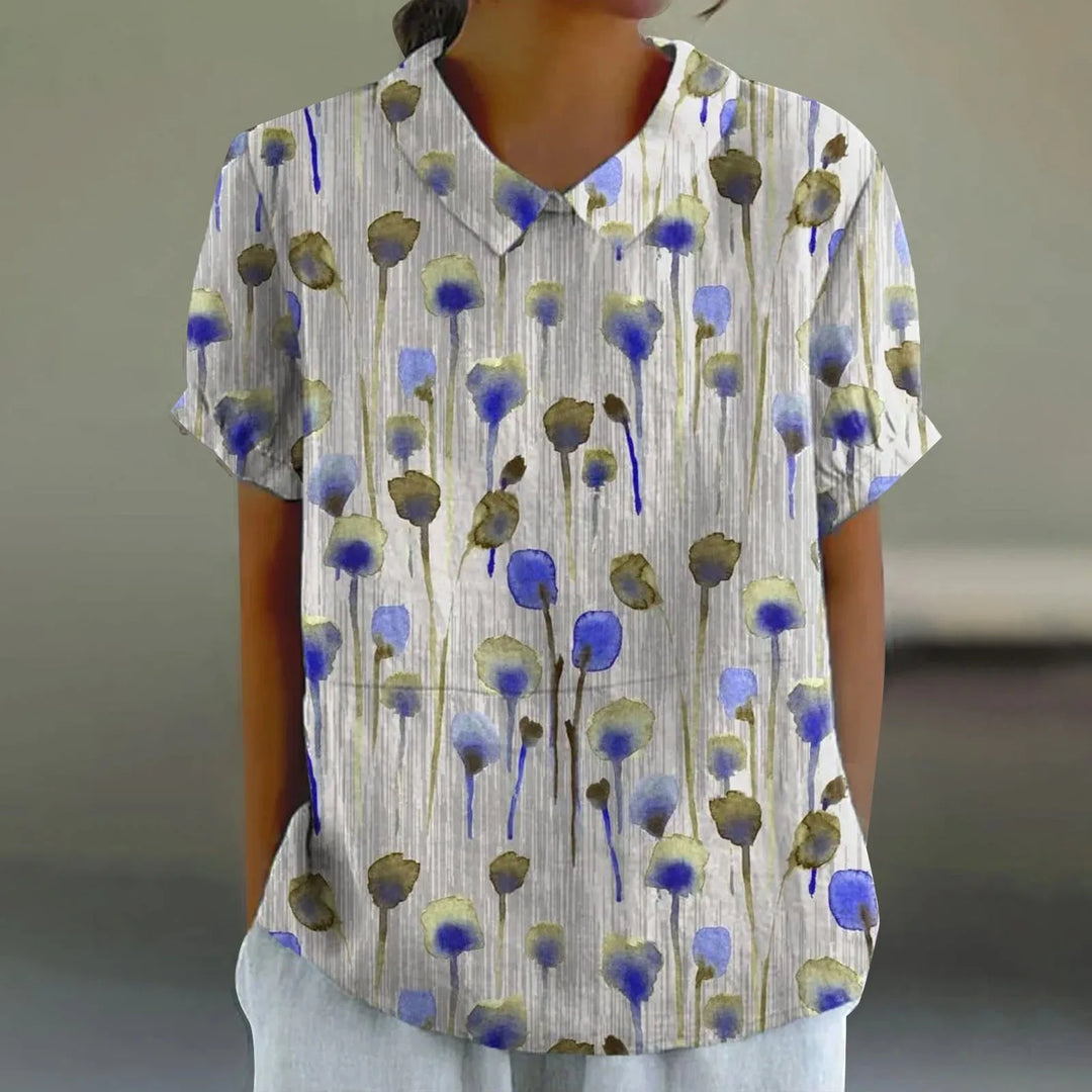 Evanthia | Women's Casual Summer Button Blouse