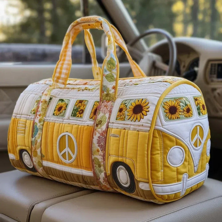 Ielle™ - Adjustable Strap Quilted Travel Duffle Bag