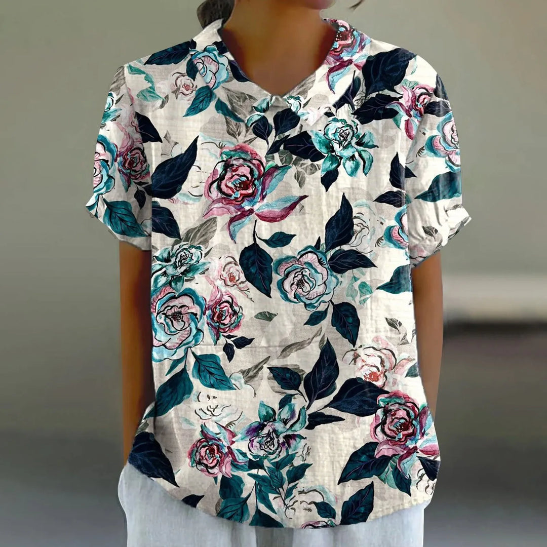 Thessaly | Women's Casual Summer Button Blouse