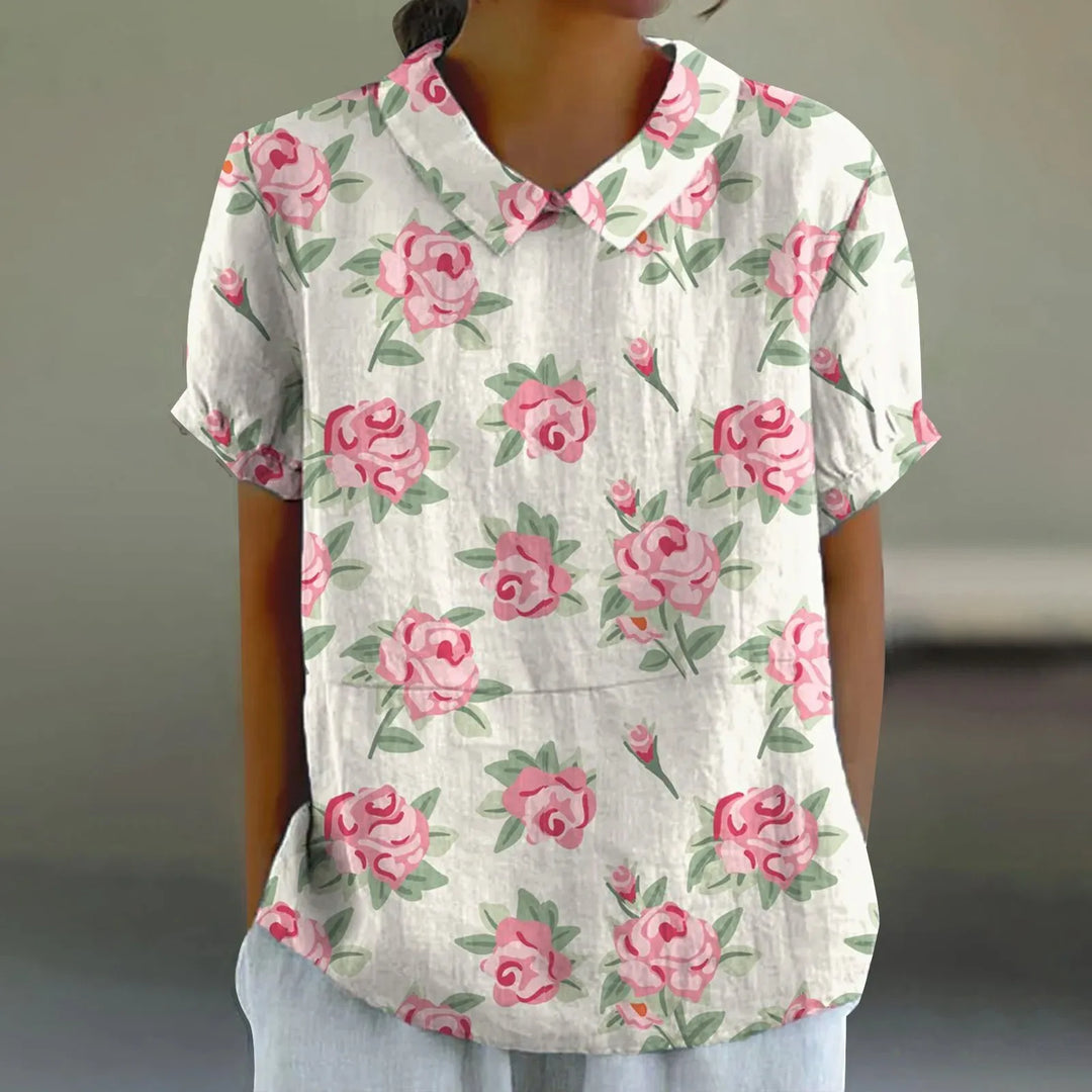 Zafira | Women's Casual Summer Button Blouse