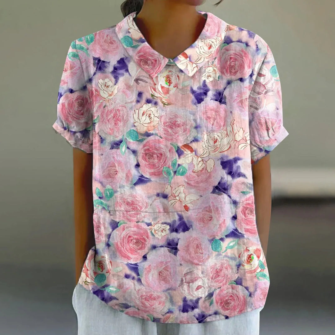 Florentyne | Women's Casual Summer Button Blouse