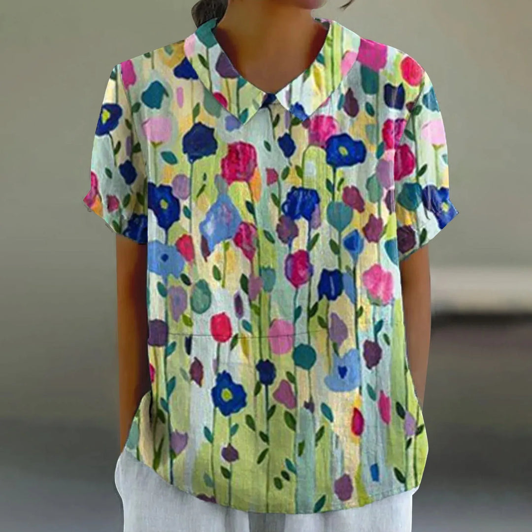 Perrine | Women's Casual Summer Button Blouse