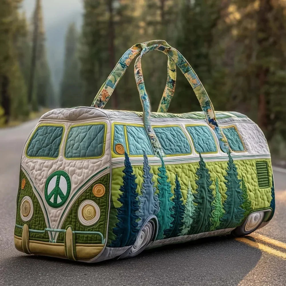 Ielle™ - Adjustable Strap Quilted Travel Duffle Bag