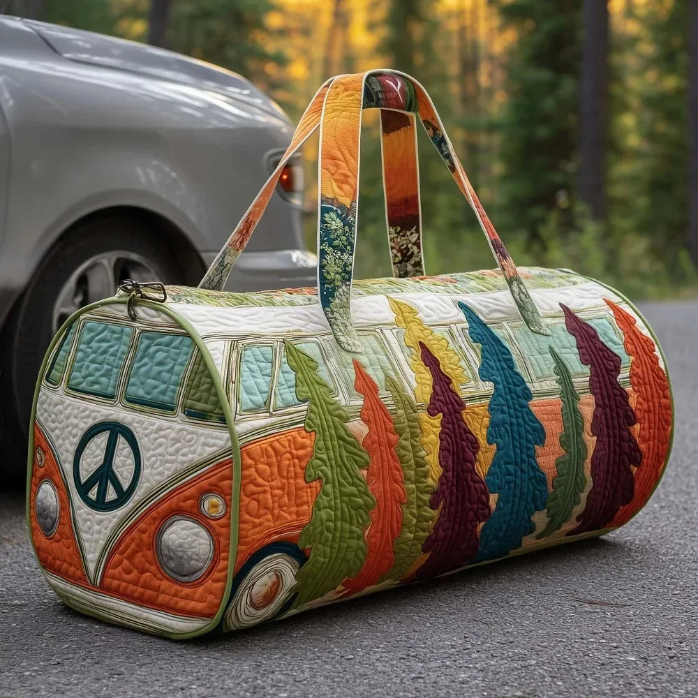 Ielle™ - Adjustable Strap Quilted Travel Duffle Bag