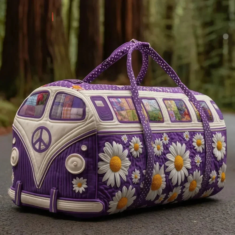 Ielle™ - Adjustable Strap Quilted Travel Duffle Bag