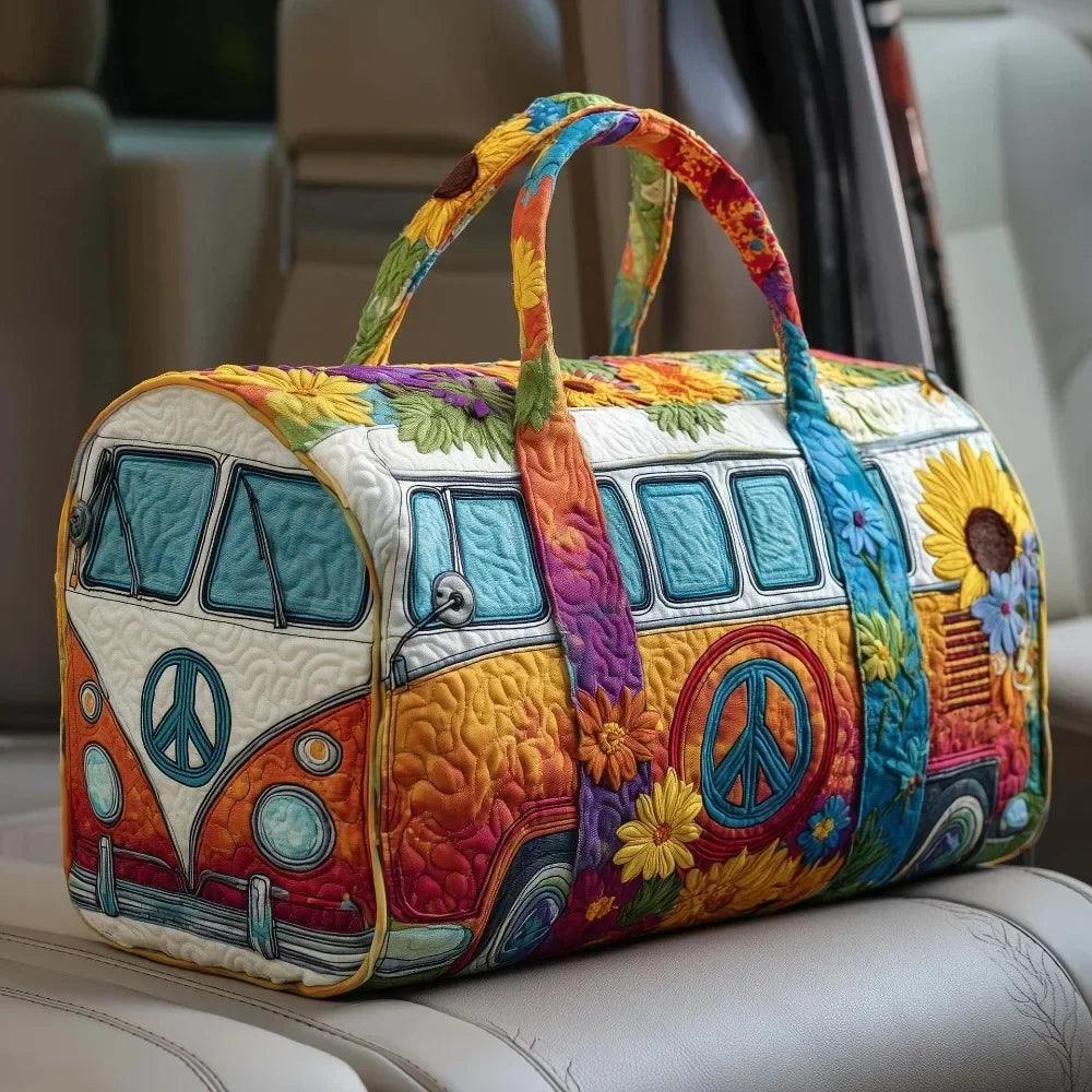 Ielle™ - Adjustable Strap Quilted Travel Duffle Bag