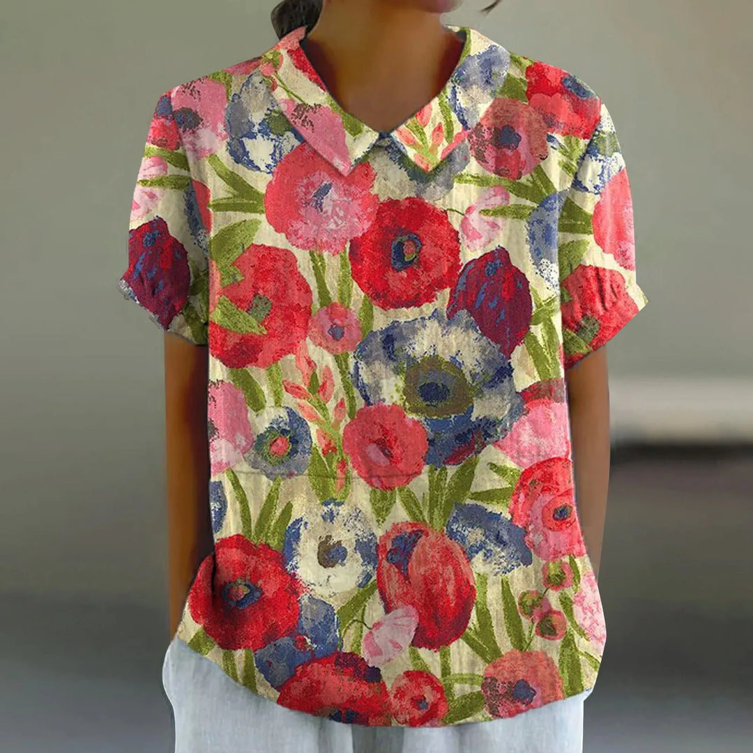 Isolde | Women's Casual Summer Button Blouse