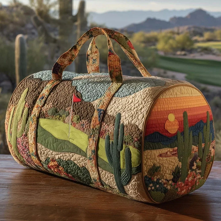 Ielle™ - Adjustable Strap Quilted Travel Duffle Bag