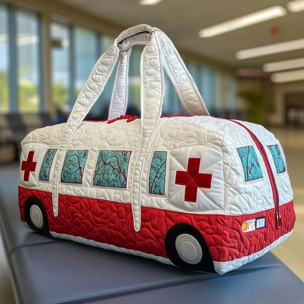 Ielle™ - Adjustable Strap Quilted Travel Duffle Bag