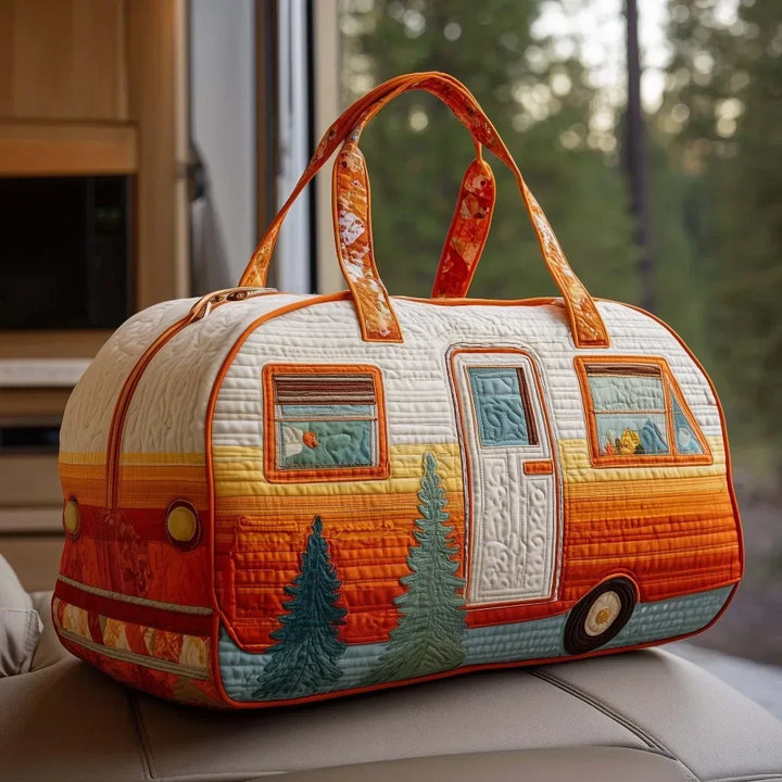Ielle™ - Adjustable Strap Quilted Travel Duffle Bag