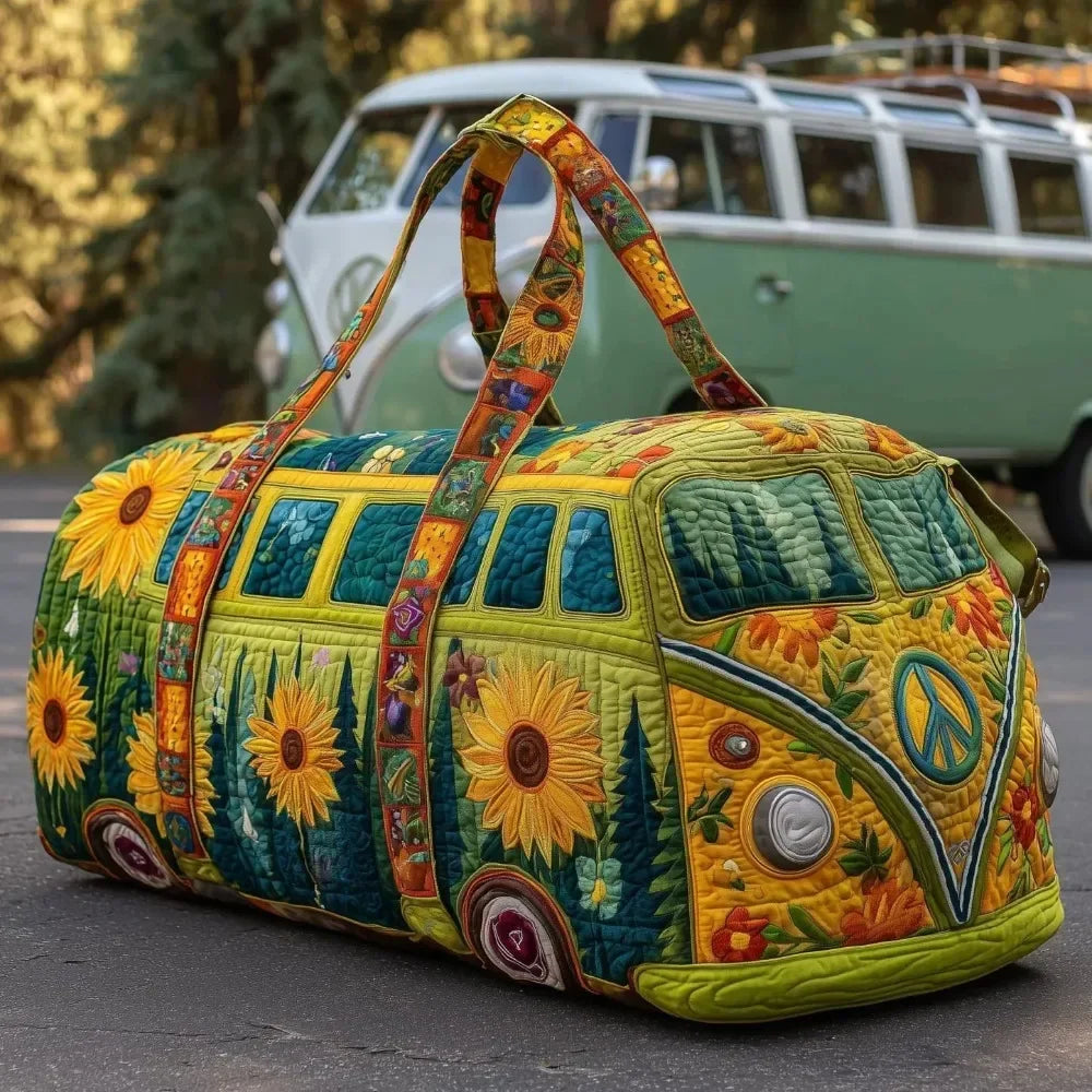 Ielle™ - Adjustable Strap Quilted Travel Duffle Bag