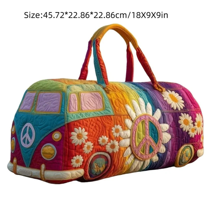 Ielle™ - Adjustable Strap Quilted Travel Duffle Bag