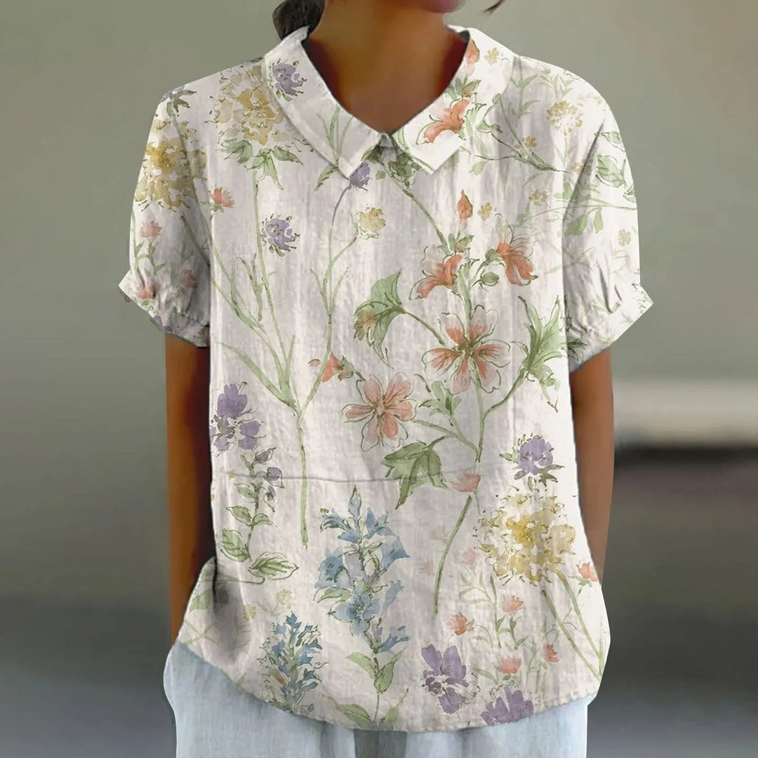 Coraline | Women's Casual Summer Button Blouse