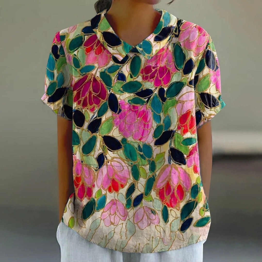 Ottoline | Women's Casual Summer Button Blouse