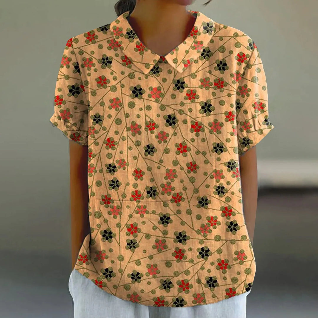 Calindra | Women's Casual Summer Button Blouse