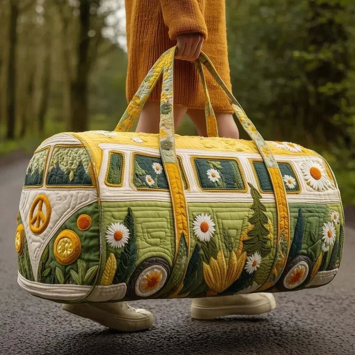Ielle™ - Adjustable Strap Quilted Travel Duffle Bag