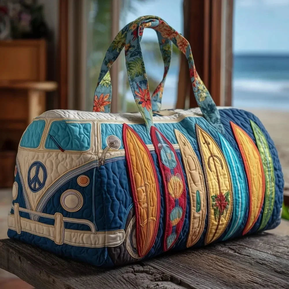 Ielle™ - Adjustable Strap Quilted Travel Duffle Bag