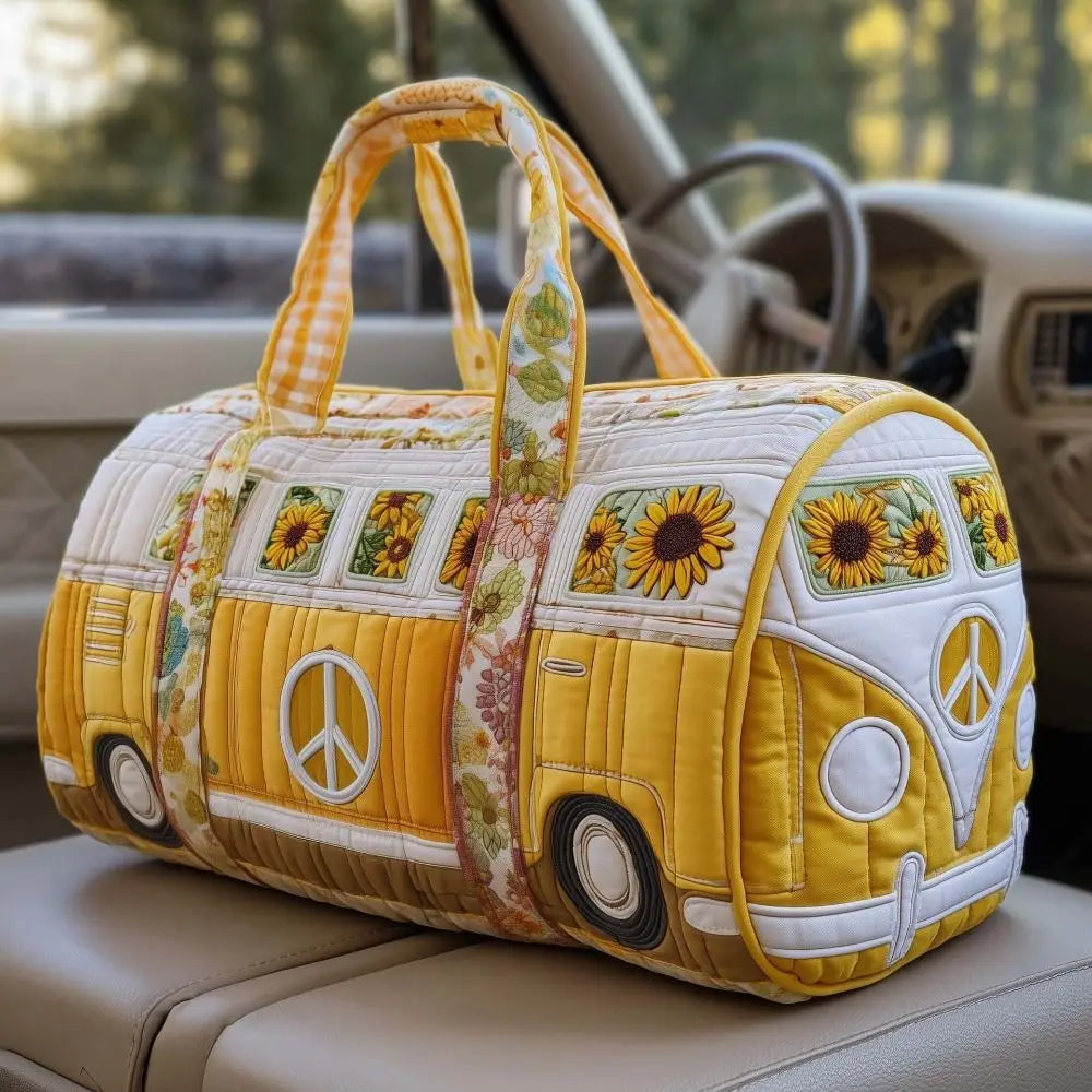 Ielle™ - Adjustable Strap Quilted Travel Duffle Bag
