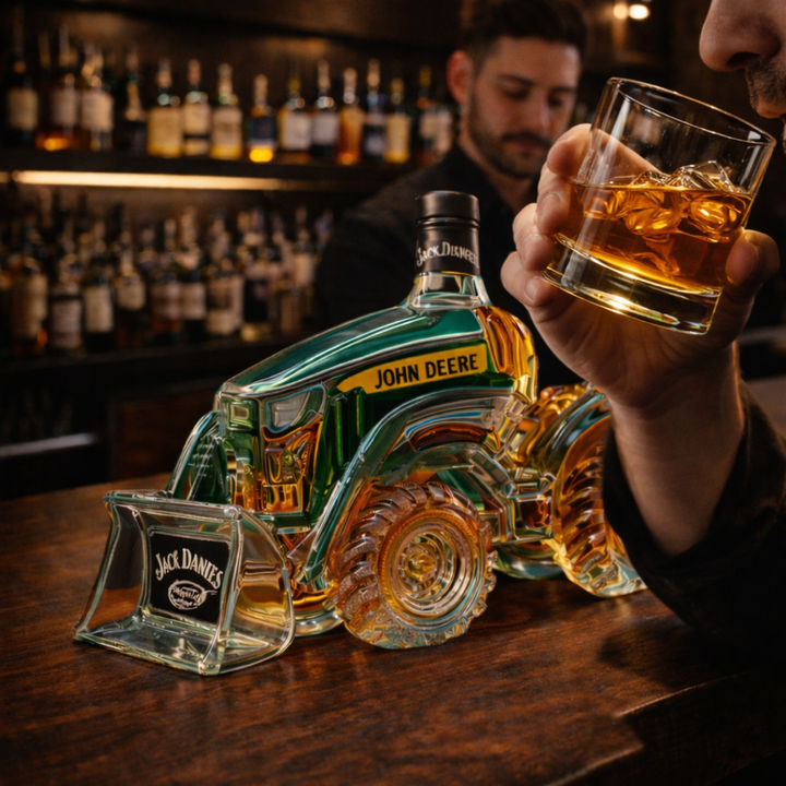 Jack Daniel's Whiskey Bottle - Tractor Edition