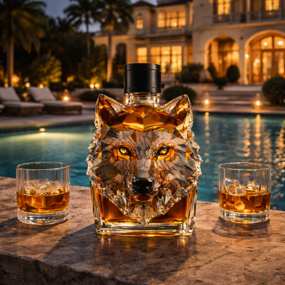 Whiskey Bottle - Wolf Edition