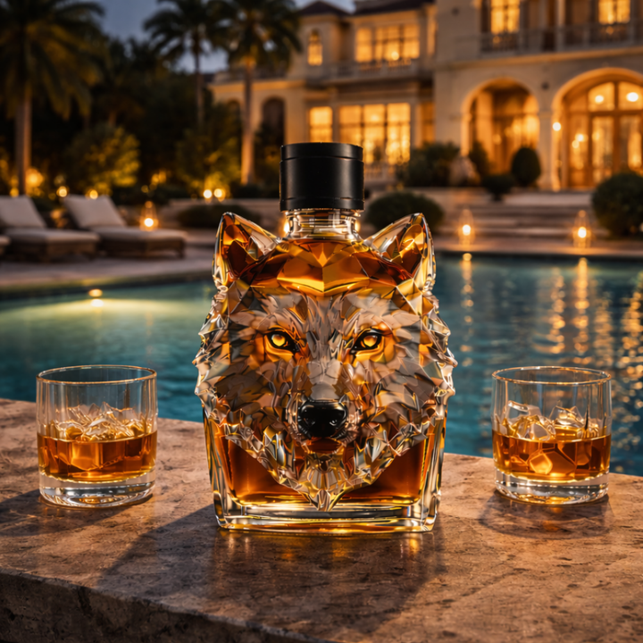 Whiskey Bottle - Wolf Edition