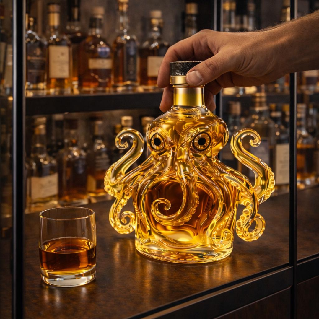 Whiskey Bottle - Octopus Edition