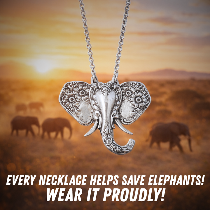 Save The Elephants Necklace (925 Sterling Silver)