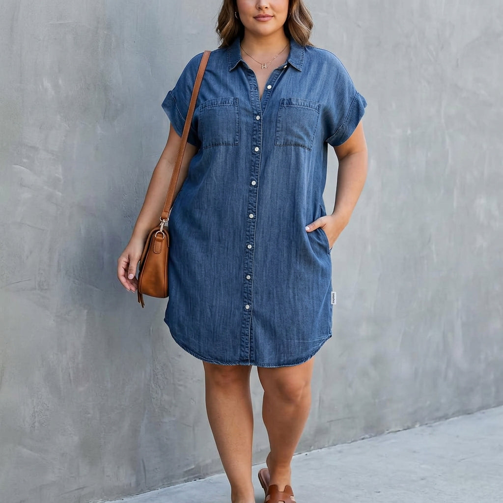 Helen | Button-Down Shirt Dress