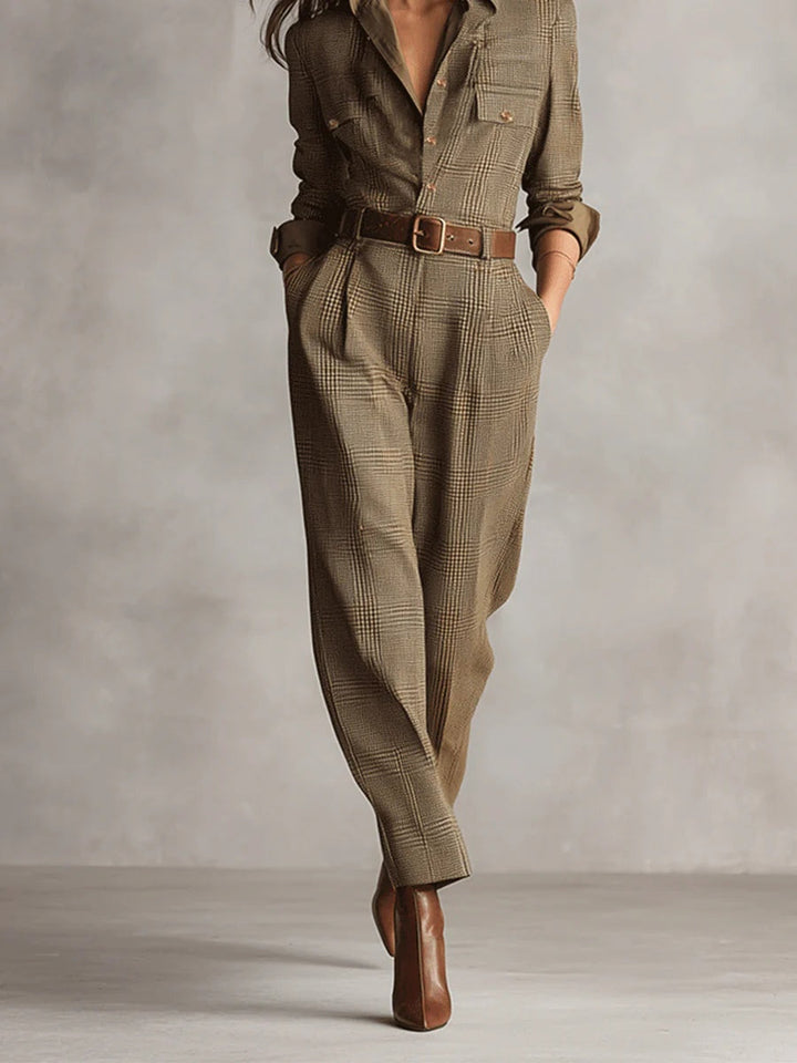 Anna™ || Checked Elegant Jumpsuit