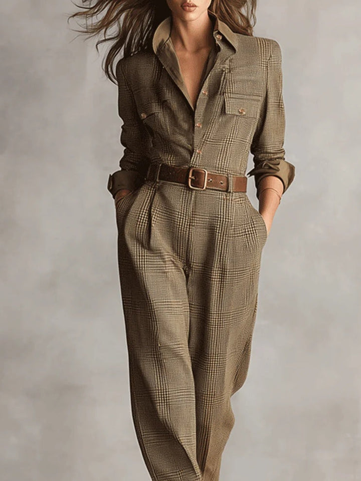 Anna™ || Checked Elegant Jumpsuit