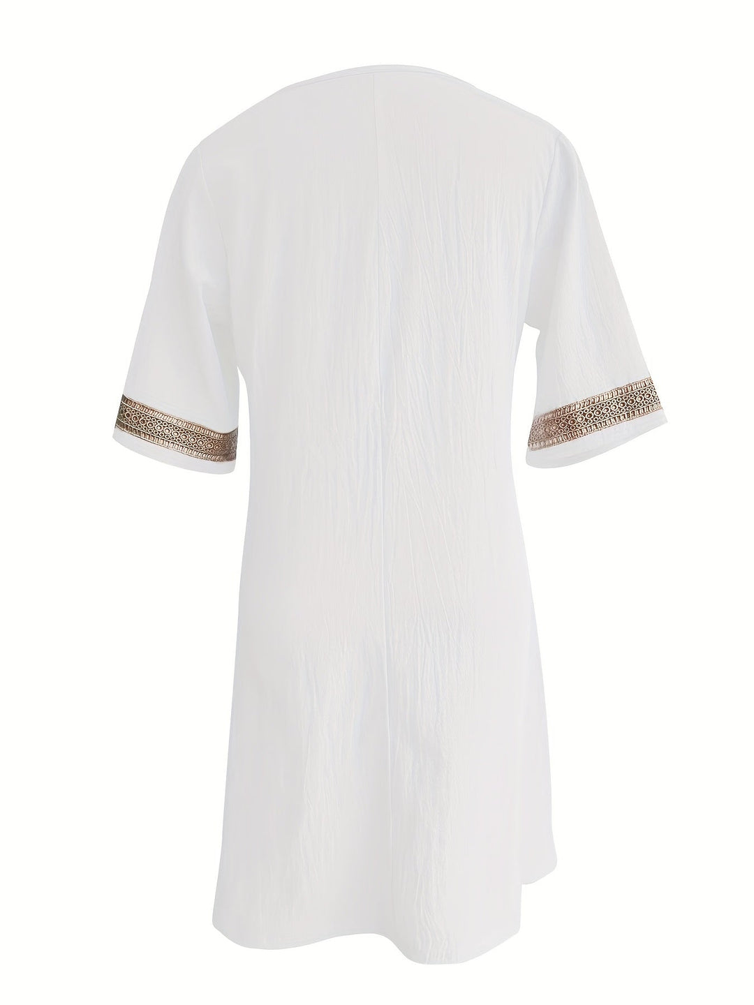 Dentelle | V-Neck Lace Short Sleeve Dress