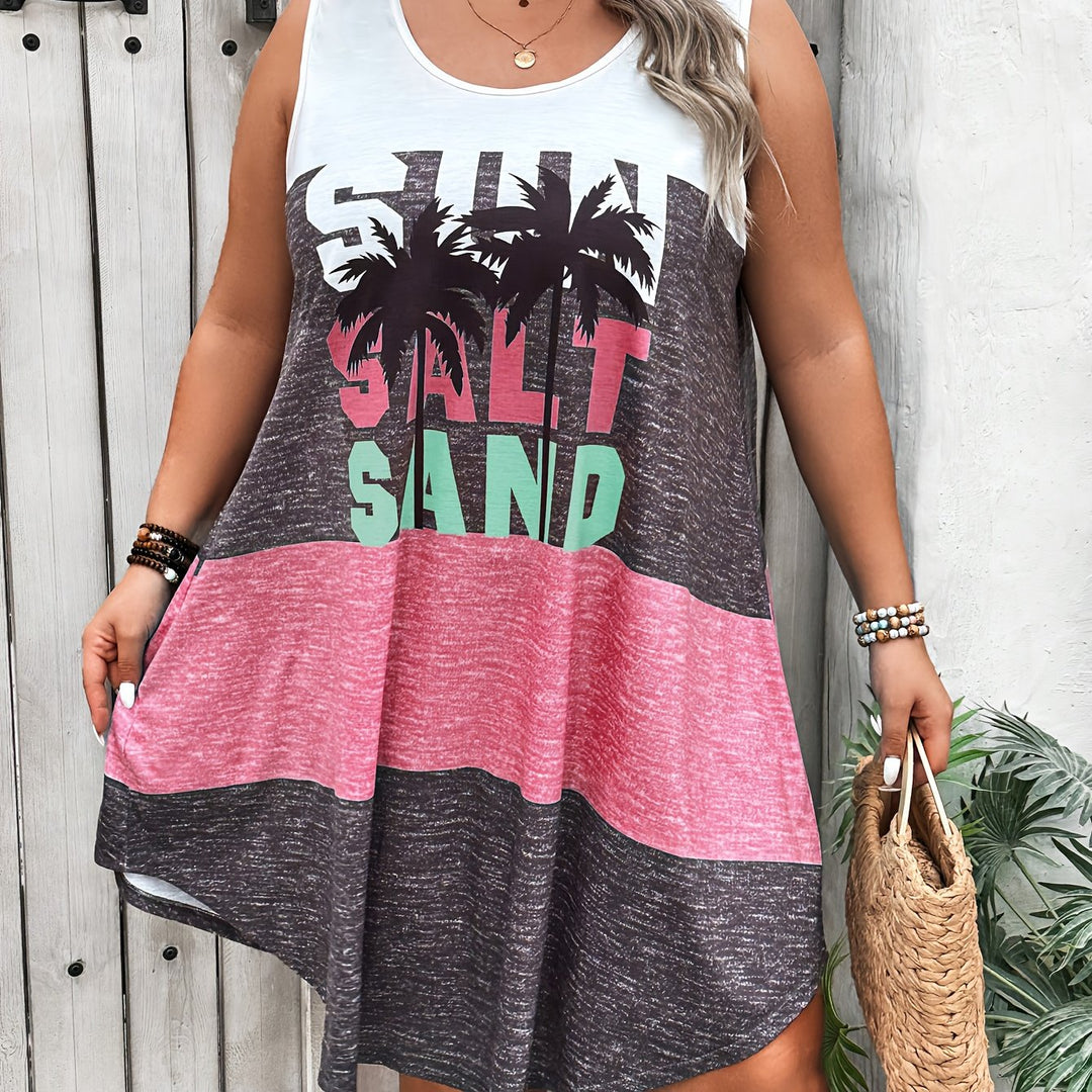Ashley™ | Plus Size Casual Patchwork Summer Dress